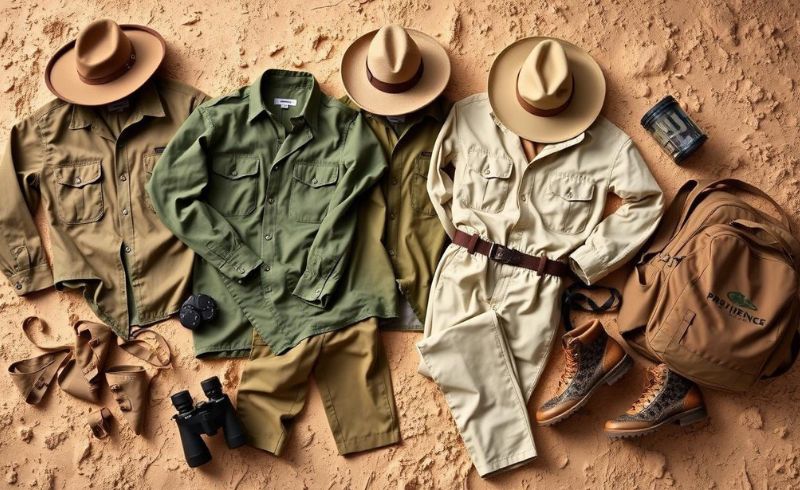 Dress in neutral colors to blend with the environment and carry weather-appropriate clothing.