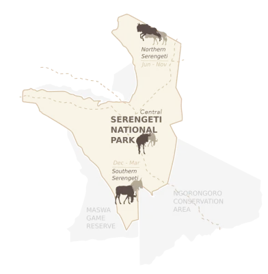 Kogatende Map - Northern Serengeti – Travel Guide