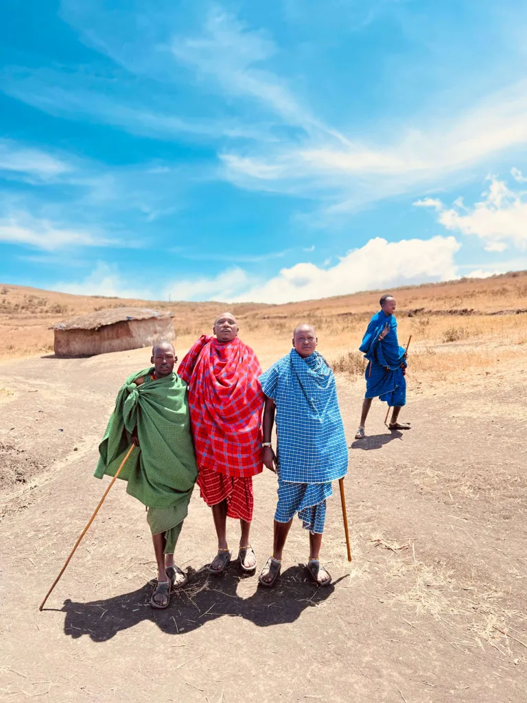Cultural visit to a Maasai Boma in the Ngorongoro Conservation Area, Tanzania.